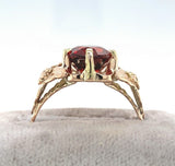 14k Yellow Gold 3.71ct Vibrant Spessartine Genuine Natural Garnet Ring (#J6146)
