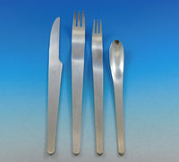 Arne Jacobsen by Georg Jensen Stainless Steel Flatware Set Service 42 pcs Estate
