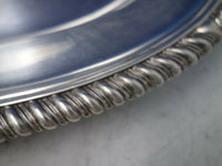 English Georgian Sterling Silver Platter Oval 19 1/2" 1821 London (#6330)