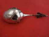 Dutch Sterling Silver Preserve Spoon Souvenir Nuremberg Windmill Shield Handle