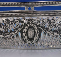 Marie Antoinette German .800 Silver Bread Basket 12 3/4" Long 12.2 ozt. (#4925)