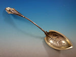 Wood & Hughes Sterling Silver Platter Spoon w/3-D Woman Gold Washed 10 3/4"