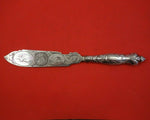 Albert Coles Sterling Silver Ice Cream Slice / Cake Saw BC with Flowers Pheasant