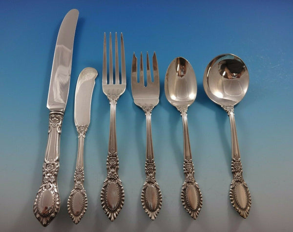Guildhall by Reed & Barton Sterling Silver Flatware Set For 8 Service 48 Pcs