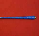 Egon Lauridsen Danish Sterling Silver Lemon Fork 2-Tine with Blue Enamel 4 1/8"