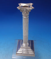 Georgian by SSWH Ltd Sterling Silver Candlestick Pair 9" x 3 1/4" (#7128)
