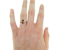 14k Yellow Gold Victorian Garnet and Seed Pearl Ring (#J4633)