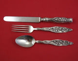 Lily of the Valley by Whiting Sterling Silver Junior Set 3-pc knife blunt 7 1/4"