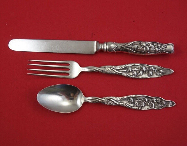 Lily of the Valley by Whiting Sterling Silver Junior Set 3-pc knife blunt 7 1/4"