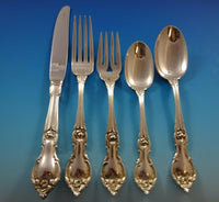 Alexandra by Lunt Sterling Silver Flatware Set for 12 Service 64 pieces Vintage