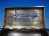 JR John Reily English Sterling Silver Box Hinged Lid GW Parallel Lines (#6608)