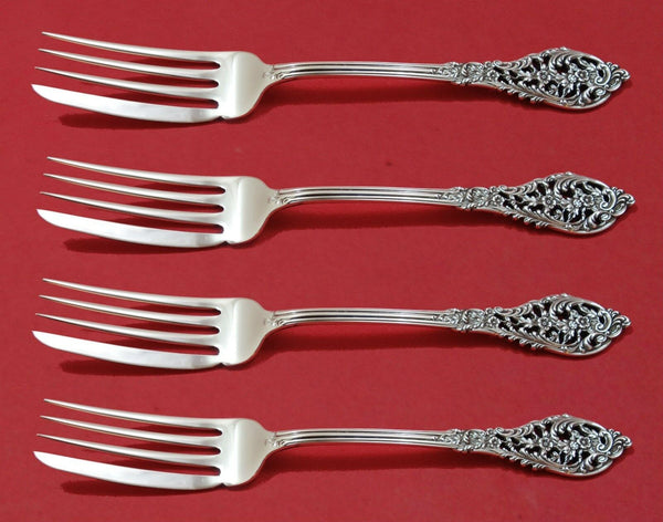 Florentine Lace by Reed and Barton Sterling Silver Fish Fork Set 4pc AS Custom