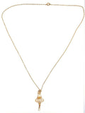 10k Yellow Gold Victorian Diamond Pendant Lavaliere (#J5460)