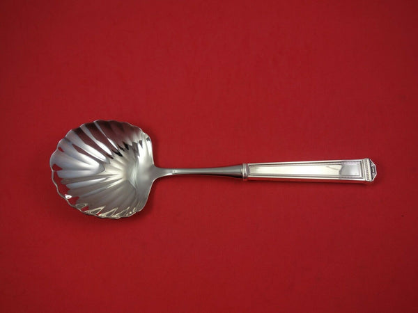 Pantheon by International Sterling Silver Berry Spoon Shell Bowl WS 10" Serving