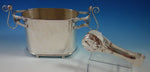 Emilia Castillo Mexico Silverplate Ice Bucket Set 2pc with Monkey Motif (#2695)