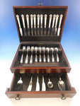 English Shell by Lunt Sterling Silver Flatware Set for 12 Service 64 pieces