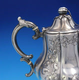 Robert Rait and Charters Cann and Dunn Coin Silver Tea Set 3pc 3-D Finial #3807