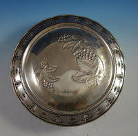 Rose Point by Wallace Sterling Silver Tray with Grapes Round #4455-9 (#2920)