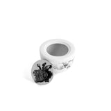 Michael Aram Black Orchid Porcelain Sugar Pot with Stainless Lid Floral - 110889