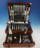 Oxford by Reed & Barton Sterling Silver Flatware Set For 8 Service 87 Pcs Scarce