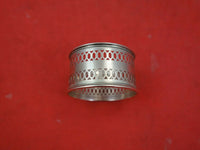 French Sterling Silver Napkin Ring Pierced 1 3/4" x 1" Vintage Silver