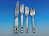 Acorn by Georg Jensen Sterling Silver Flatware Set for 8 Service Dinner 48 Pcs