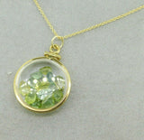 Vintage Shaker Locket 12K Gold Filled Gemstones Pendant