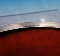 Charles S. Green English Sterling Silver Jewelry Box with Red Velvet Pad (#4061)