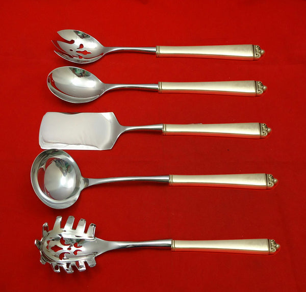 Reigning Beauty by Oneida Sterling Silver Hostess Set 5pc HHWS  Custom Made