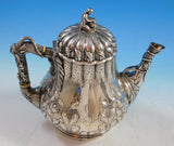 George Sharp Sterling Silver Tea Set 4pc with 3-D Cast Japanese Finials (#2264)