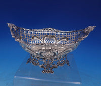 William Comyns English Victorian Sterling Silver Bowl Oval Footed Fancy (#6898)
