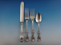 Lucerne by Wallace Sterling Silver Flatware Set Service Fitted Box 205 Pieces