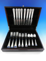 Milano by Buccellati Italy Silver Flatware Set for 8 Service 32 pcs Dinner