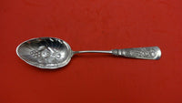 Fontainebleau by Gorham Sterling Silver Berry Spoon Embossed with Fruit 8 1/4"