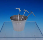 Olle Johanson Sterling Silver Hors D'Oeuvres Pick Holder w/ Three Picks (#4878)