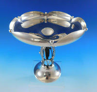 Fina Sterling Silver Compote Raised #307 Modern Beaded (#2391)