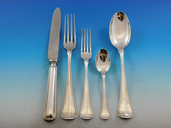 Milano by Clementi Buccellati Italy 800 Silver Flatware Set Service 35 pcs