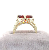 14k Yellow Gold .96ct Genuine Natural Madeira Citrine Filigree Ring (#J5753)