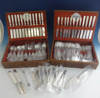 Louis XVI by Shreve Sterling Silver Flatware Set Service Fitted Boxes 197 Pcs