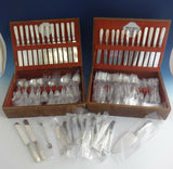 Louis XVI by Shreve Sterling Silver Flatware Set Service Fitted Boxes 197 Pcs