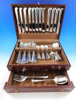 Queen Anne CJ Vander English Sterling Silver Flatware Set Service Dinner 62 pcs