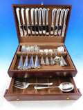 Queen Anne CJ Vander English Sterling Silver Flatware Set Service Dinner 62 pcs