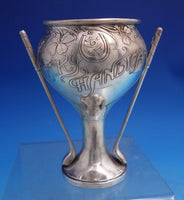 Frank Whiting Sterling Silver Golf Trophy Acid Etched with Clover #6480 (#7022)