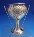 Frank Whiting Sterling Silver Golf Trophy Acid Etched with Clover #6480 (#7022)