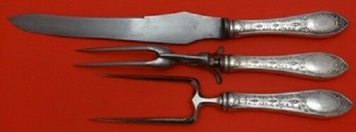 Adam By Whiting-Gorham Sterling Silver Roast Carving Set 3pc