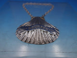JP & Co English Sterling Silver Liquor Label "Bourbon" with Shell Motif (#6518)