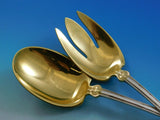 Shell and Thread by Tiffany and Co. Sterling Silver Salad Serving Set Gold Wash