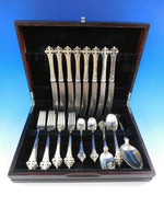 Crusader Old Newbury Crafters Sterling Silver Flatware Set Service 41 pcs Dinner