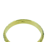 Deco 14k Yellow and White Gold Ring Band (#J4531)