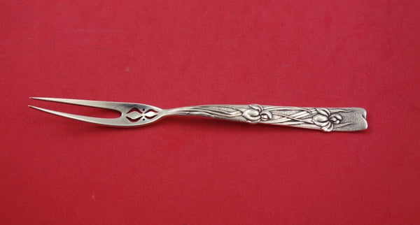 Vine by Tiffany Sterling Silver Bon Bon Fork 2-tine Iris Motif IN TIFFANY BOOK
